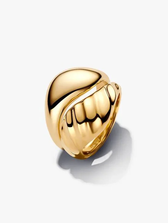 Pandora Rippled Stacking Rings - Picture 2 of 3